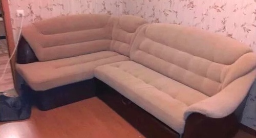 Перетяжка углового дивана. Белорусская