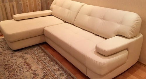 Обивка углового дивана.  Белорусская